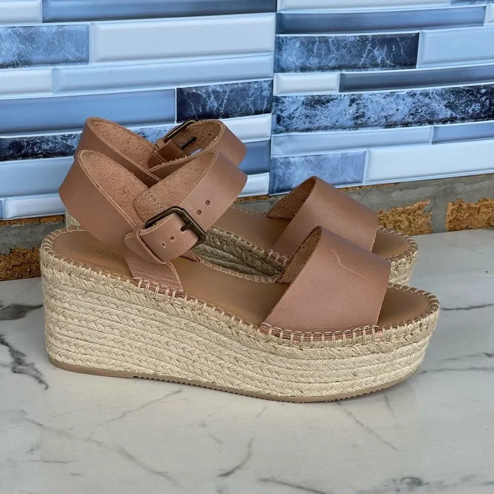 Soludos Minorca High Platform Sandals size 9